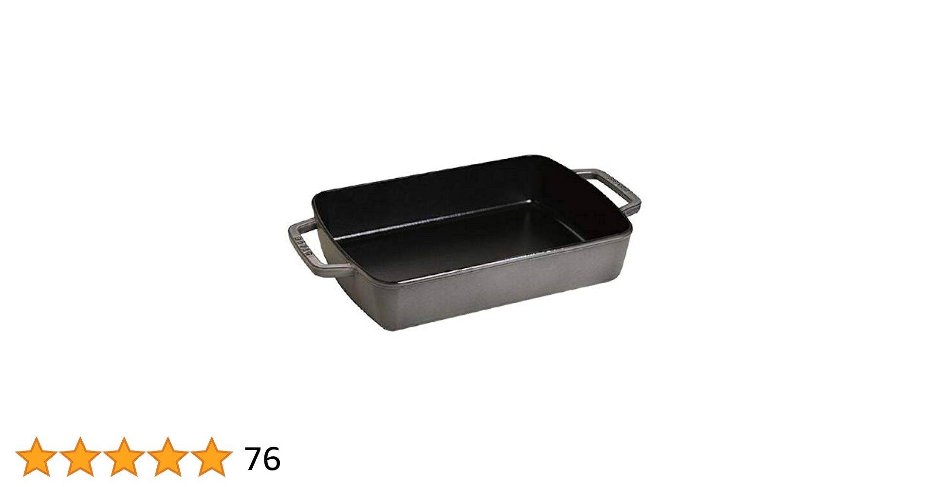 【未使用】Staub　ストウブ　スモールベイカー　グレー ストウブ staub スモールベーカー 30cm×20cm グレー 40510-324